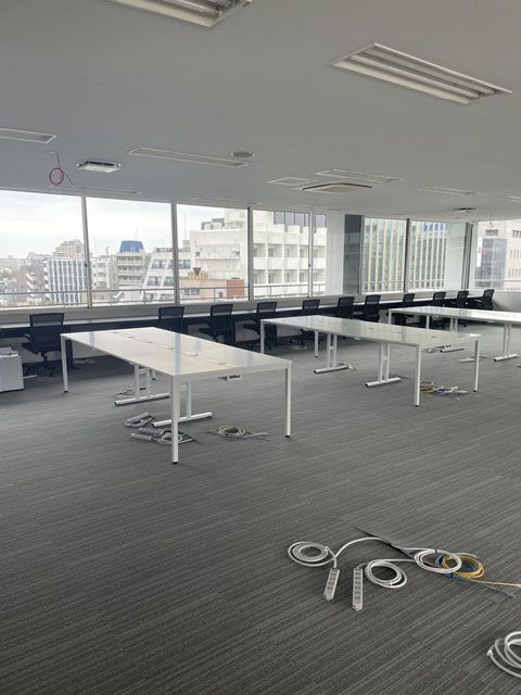 オフィスのOAフロア配線